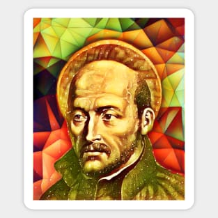 Ignatius of Loyola Snow Portrait | Ignatius of Loyola Artwork 15 Sticker